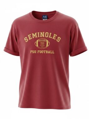Florida State Seminoles Garnet Short Sleeve Football T-Shirt